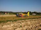  Wypadek motocyklisty w Wesołej foto: st.kpt. Bogdan Biedka