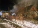  Pożar budynku mieszkalnego i gospodarczego w Przysietnicy foto: st.kpt. Bogdan Biedka