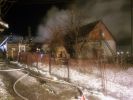  Pożar budynku mieszkalnego i gospodarczego w Przysietnicy foto: st.kpt. Bogdan Biedka
