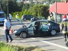  Wypadek dwóch samochodów i motocykla w Grabownicy Starzeńskiej foto: www.brzozowiana.pl