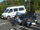  Wypadek dwóch samochodów i motocykla w Grabownicy Starzeńskiej foto: www.brzozowiana.pl