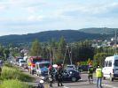  Wypadek dwóch samochodów i motocykla w Grabownicy Starzeńskiej foto: www.brzozowiana.pl