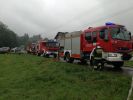  Pożar budynku gospodarczego w Jasienicy Rosielnej foto: asp.sztab. Mariusz Smoleń