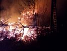  pożar budynku mieszkalnego i gospodarczego - Golcowa foto: infobrzozow