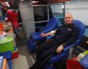  Strażacy i Policjanci z Brzozowa w  akcji oddawania krwi foto: KW Policji Rzeszów
