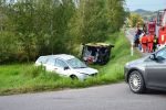  Wypadek drogowy z udziałem karetki pogotowia ratunkowego w Starej Wsi; foto: www.brzozowiana.pl
